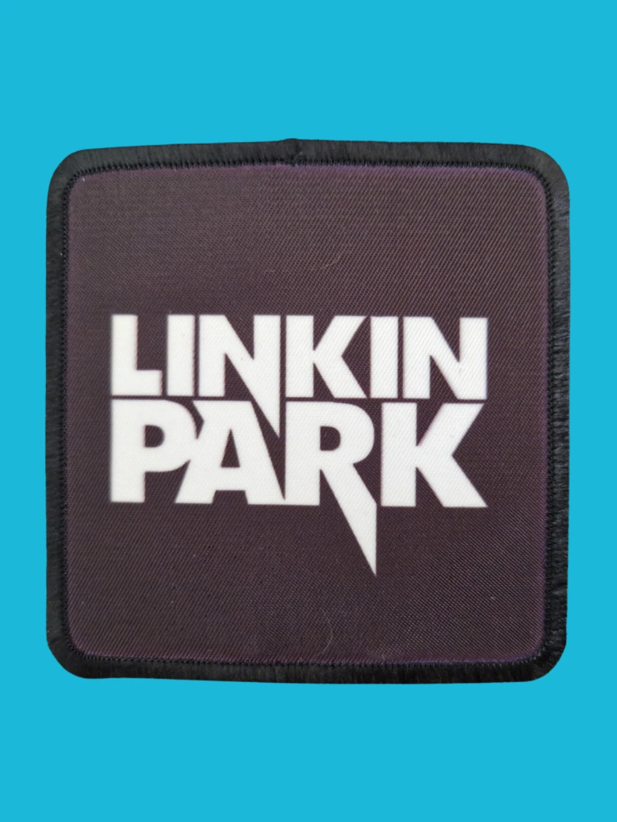 Patch Linkin Park - Logo blanc - Imprimé - Carré de 7,5 x 7,5 centimètres